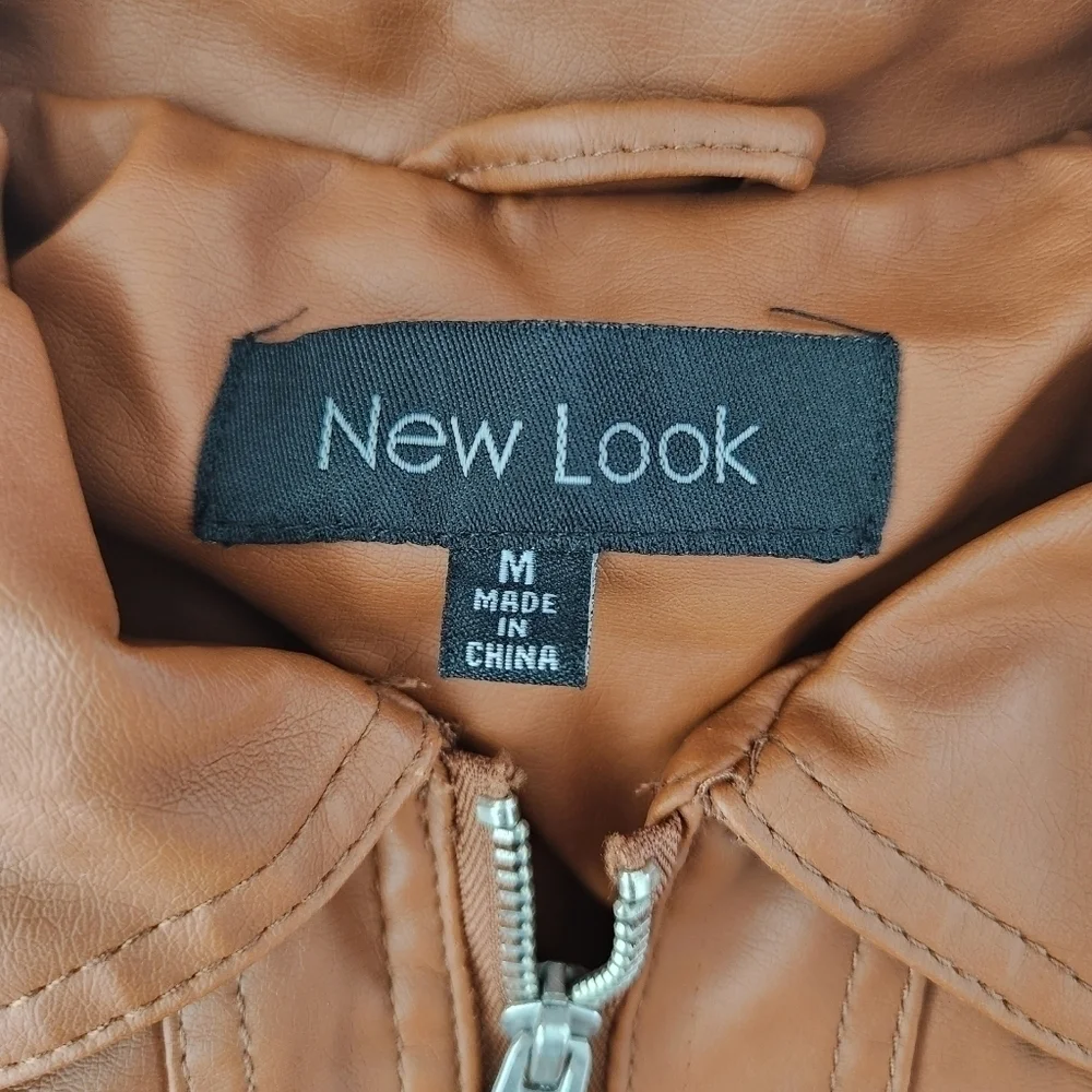 New Look Faux Leather Jacket. Size Medium. New without tags.
